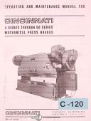 Cincinnati-Cincinnati 4 and 50, Press Brakes Operations and Maintenance Manual 1985-4-5-Series 4-Series 5-01